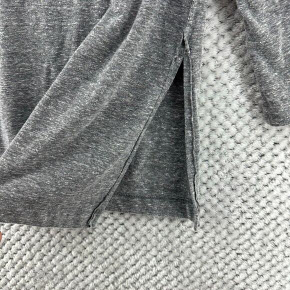 We The Free Sweater Women XS Heather Gray Drape Mock Neck Long Sleeves Oversized - Picture 6 of 12